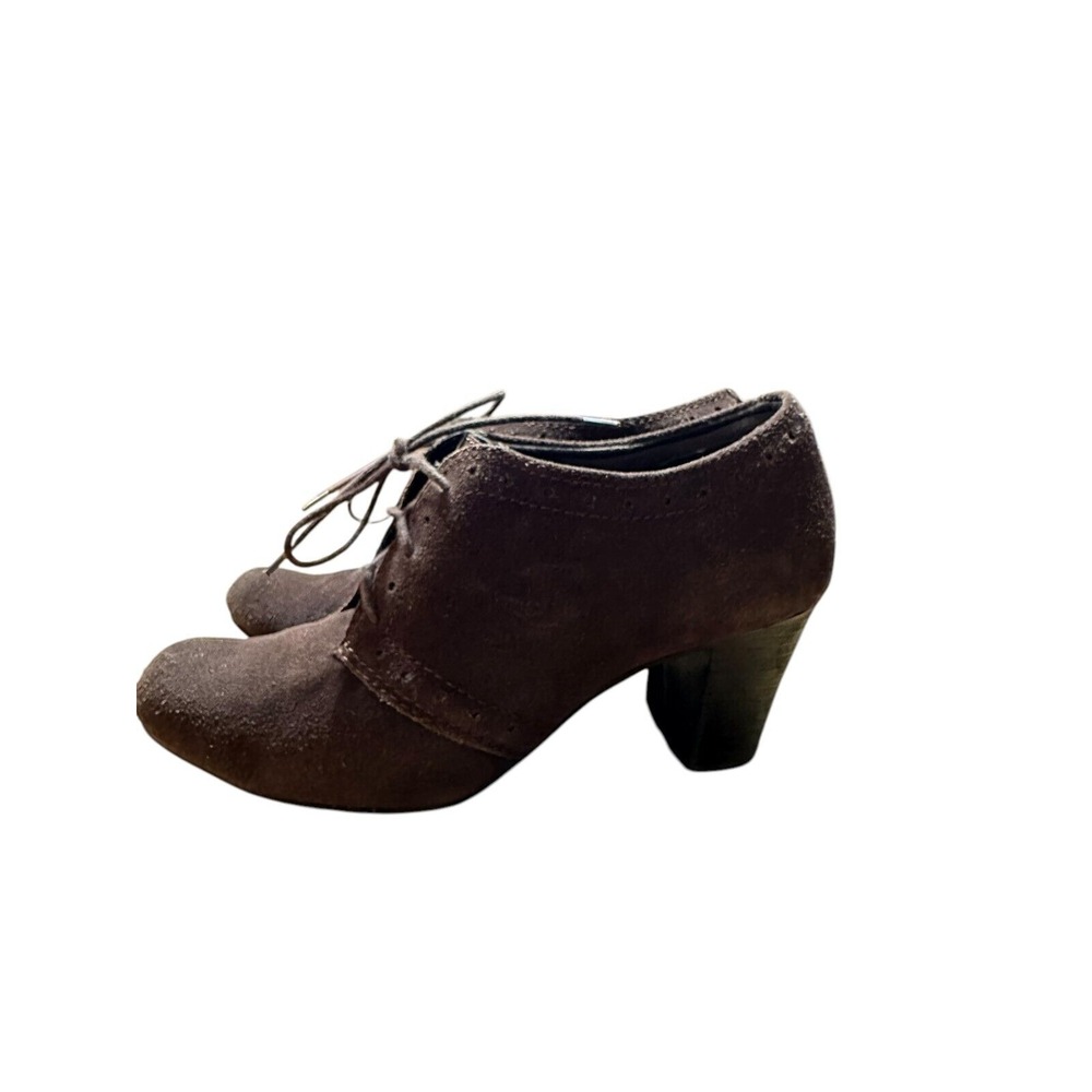 Clarks Bendables Women's Ankle Boots Brown Lace Up‎ Suede Size 10 M - Picture 3 of 12